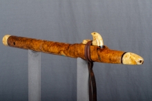 Amboyna Burl Native American Flute, Minor, Mid A-4, #O36A (2)